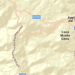 Appignano del Tronto Street Map