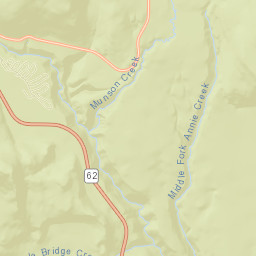 Crater Lake Highway, Crater Lake National Park Street Map