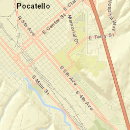Pocatello Street Map