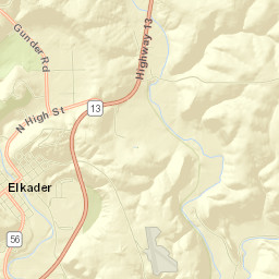 Elkader Street Map