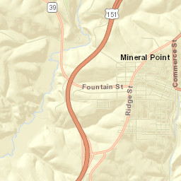 Mineral Point Street Map