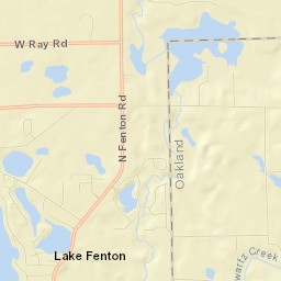 Lake Fenton Street Map