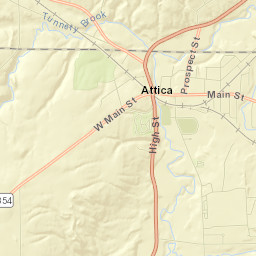 Attica Street Map