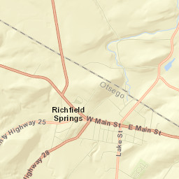 Richfield Springs Street Map