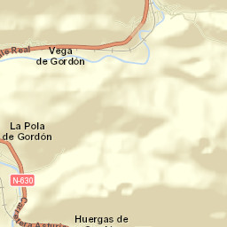 La Pola de Gordón Street Map
