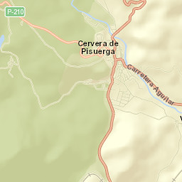 Cervera de Pisuerga Street Map