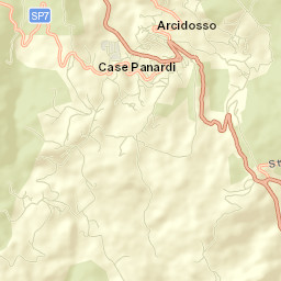 Arcidosso Street Map