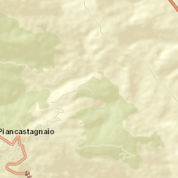 Piancastagnaio Street Map