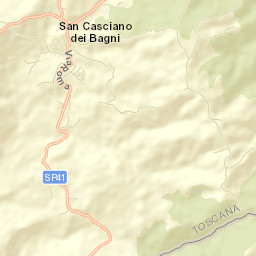 San Casciano dei Bagni Street Map