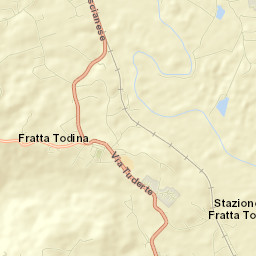Fratta Todina Street Map