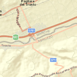Pagliare Street Map
