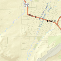 Lander Street Map
