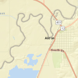 Akron Street Map