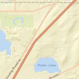 Potter Lake Street Map