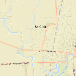 Saint Clair Street Map