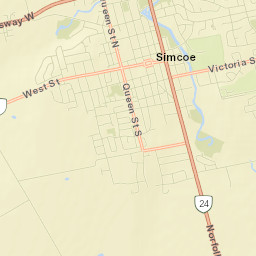 Simcoe Street Map