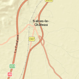 Salses-le-Château Street Map