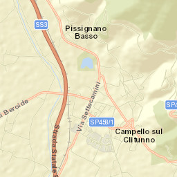 Campello sul Clitunno Street Map