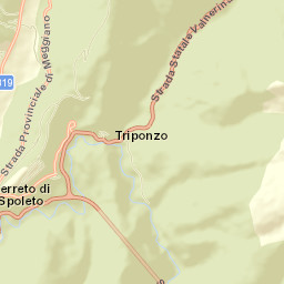 Cerreto di Spoleto Street Map