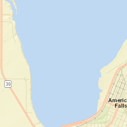 American Falls Street Map