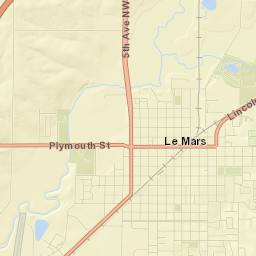 Le Mars Street Map