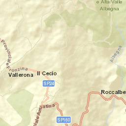 Roccalbegna Street Map