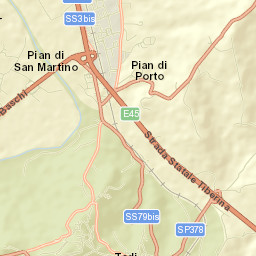 Ponterio-Pian di Porto Street Map