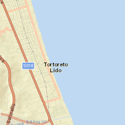 Tortoreto Lido Street Map