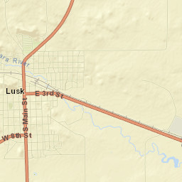 Lusk Street Map