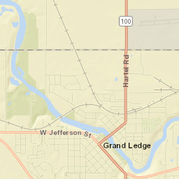 Grand Ledge Street Map