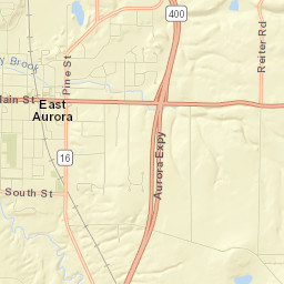 East Aurora Street Map