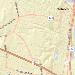 Cohoes Street Map