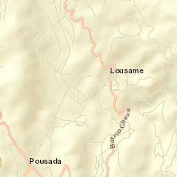 Lousame Street Map