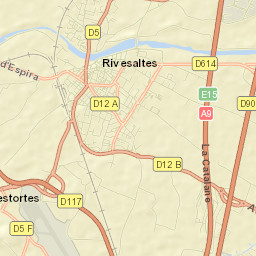 Rivesaltes Street Map