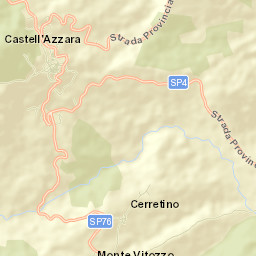 Castell'Azzara Street Map