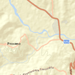 Proceno Street Map