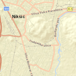 Nikšić Street Map