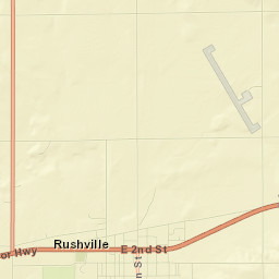 Rushville Street Map