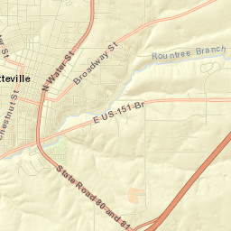 Platteville Street Map