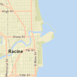 Racine Street Map