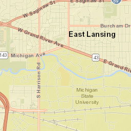 East Lansing Street Map