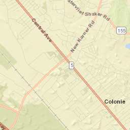 Colonie Street Map