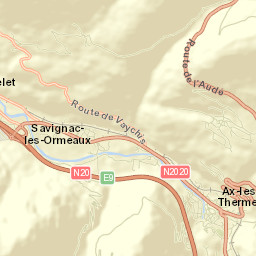 Ax-les-Thermes Street Map