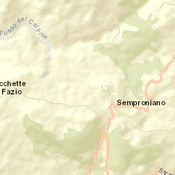Semproniano Street Map