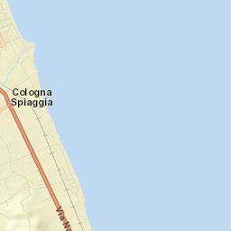 Cologna Spiaggia Street Map