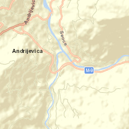 Andrijevica Street Map