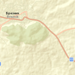 Breznik Street Map