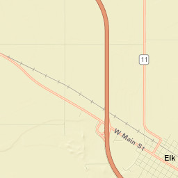 Elk Point Street Map
