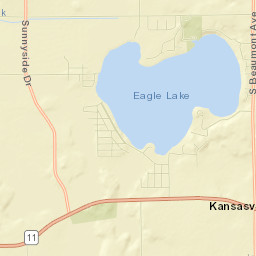 Eagle Lake Street Map