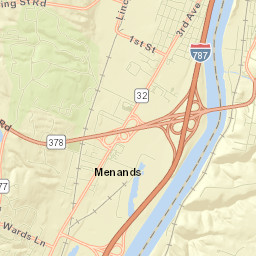 Menands Street Map